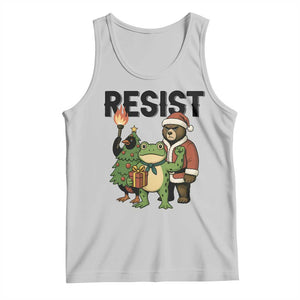 Portland Frog Protest Frogs Together Strong Tank Top Funny Holiday Gift - Print Your Wear