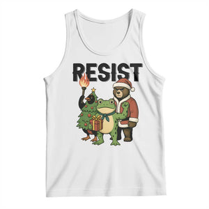 Portland Frog Protest Frogs Together Strong Tank Top Funny Holiday Gift - Print Your Wear