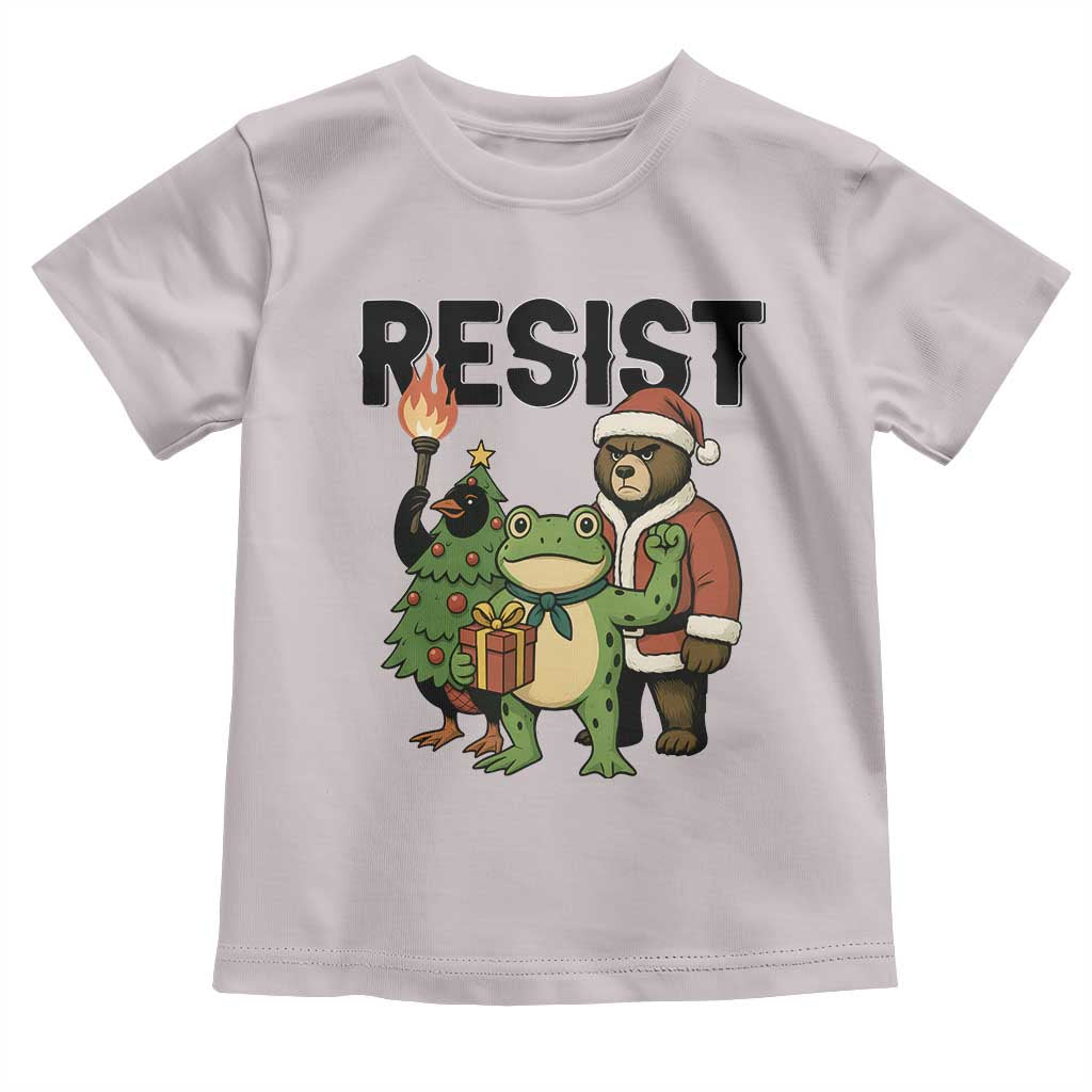 Portland Frog Protest Frogs Together Strong Toddler T Shirt Funny Holiday Gift TS12 Ice Gray Print Your Wear