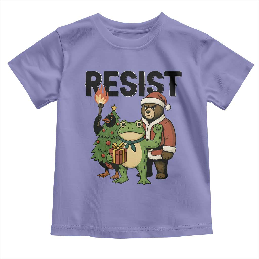 Portland Frog Protest Frogs Together Strong Toddler T Shirt Funny Holiday Gift TS12 Violet Print Your Wear