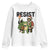 Portland Frog Protest Frogs Together Strong Youth Sweatshirt Funny Holiday Gift - Print Your Wear