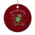 Portland Frog Protest Off To Fight Fascism Ceramic Ornament Funny Xmas Gift TS12 1pc Red Print Your Wear