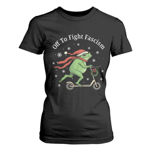 Portland Frog Protest Off To Fight Fascism T Shirt For Women Funny Christmas Gift TS12 Black Print Your Wear