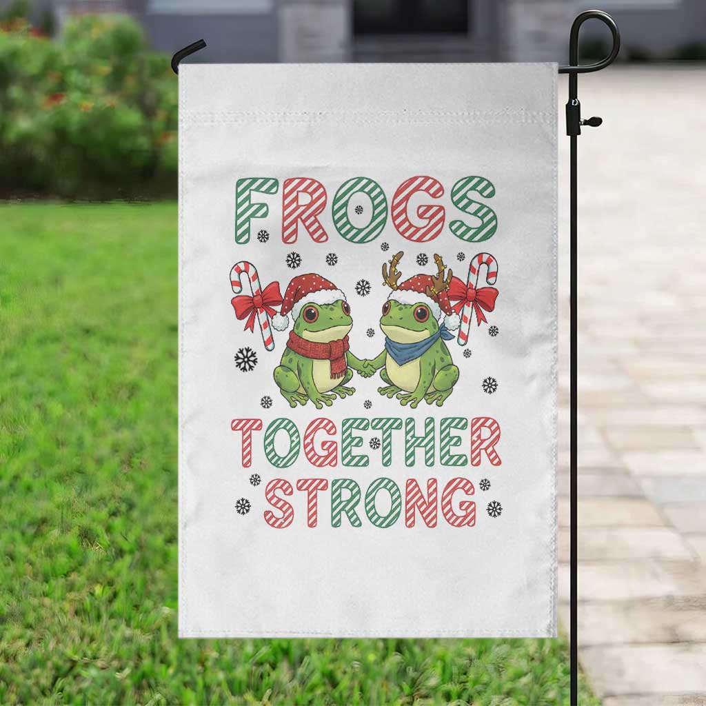 Frogs Together Strong Garden Flag Funny Portland Christmas Resist Gift TS12 Print Your Wear