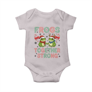 Frogs Together Strong Baby Onesie Funny Portland Christmas Resist Gift - Print Your Wear