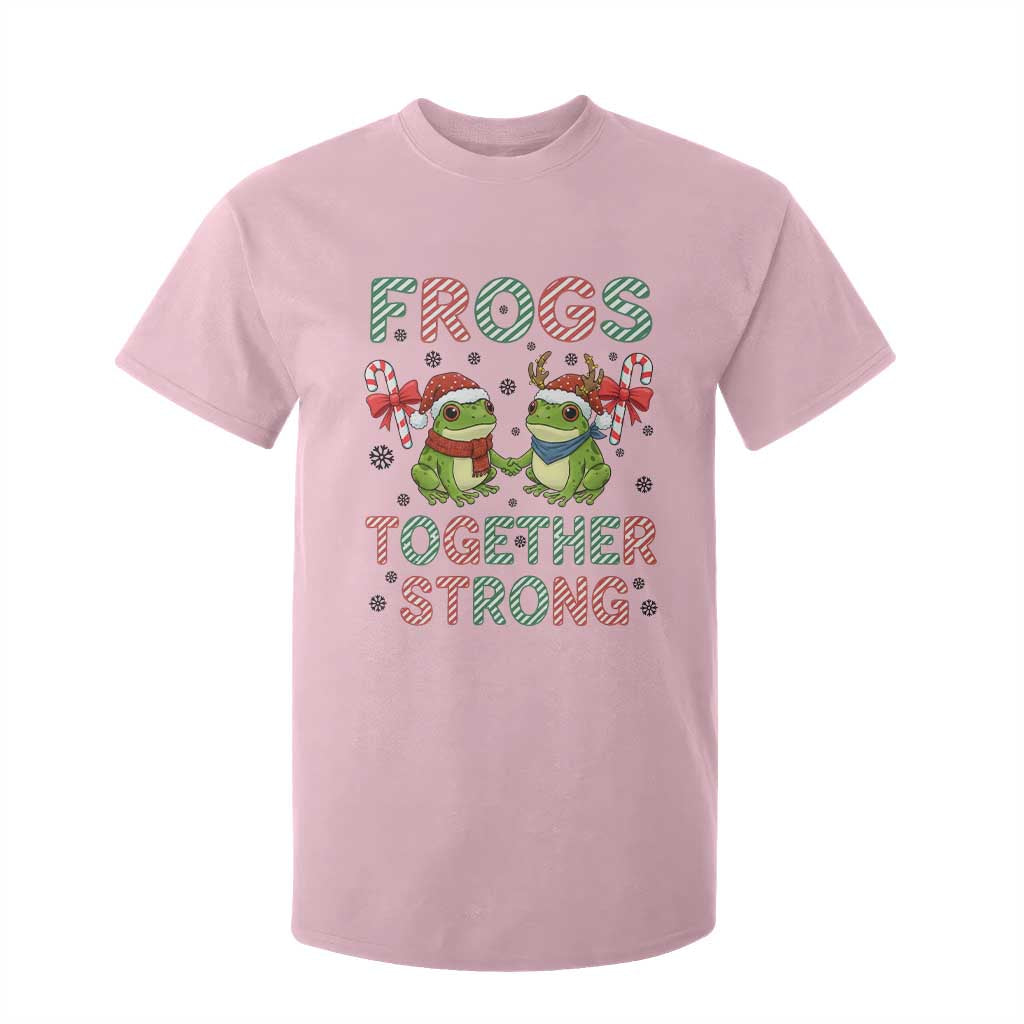 Frogs Together Strong T Shirt For Kid Funny Portland Christmas Resist Gift TS12 Light Pink Print Your Wear