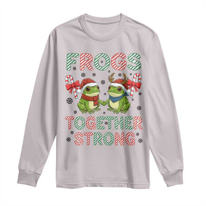 Frogs Together Strong Long Sleeve Shirt Funny Portland Christmas Resist Gift TS12 Ice Gray Print Your Wear