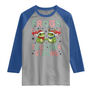 Frogs Together Strong Raglan Shirt Funny Portland Christmas Resist Gift - Print Your Wear