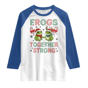 Frogs Together Strong Raglan Shirt Funny Portland Christmas Resist Gift - Print Your Wear