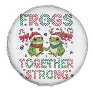 Frogs Together Strong Spare Tire Cover Funny Portland Christmas Resist Gift - Print Your Wear