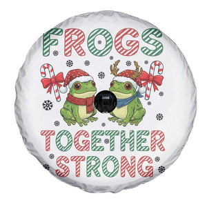 Frogs Together Strong Spare Tire Cover Funny Portland Christmas Resist Gift - Print Your Wear