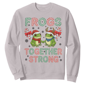 Frogs Together Strong Sweatshirt Funny Portland Christmas Resist Gift - Print Your Wear
