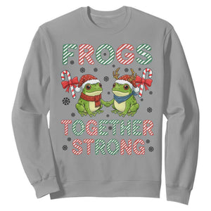 Frogs Together Strong Sweatshirt Funny Portland Christmas Resist Gift - Print Your Wear