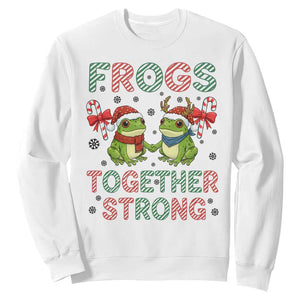 Frogs Together Strong Sweatshirt Funny Portland Christmas Resist Gift - Print Your Wear