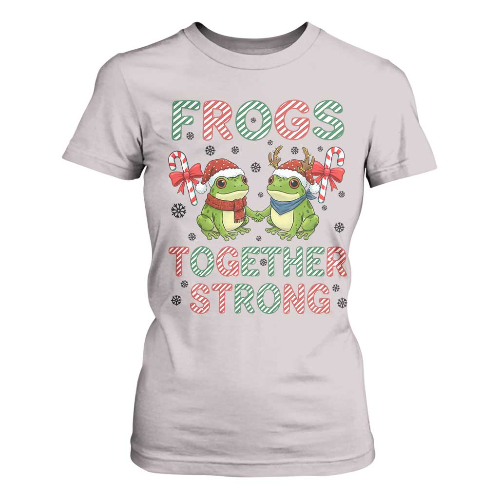 Frogs Together Strong T Shirt For Women Funny Portland Christmas Resist Gift TS12 Ice Gray Print Your Wear