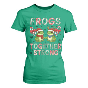 Frogs Together Strong T Shirt For Women Funny Portland Christmas Resist Gift - Print Your Wear