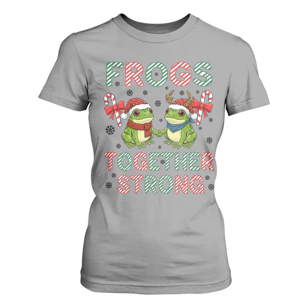 Frogs Together Strong T Shirt For Women Funny Portland Christmas Resist Gift TS12 Sport Gray Print Your Wear