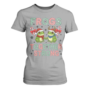 Frogs Together Strong T Shirt For Women Funny Portland Christmas Resist Gift TS12 Sport Gray Print Your Wear