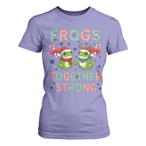 Frogs Together Strong T Shirt For Women Funny Portland Christmas Resist Gift TS12 Violet Print Your Wear