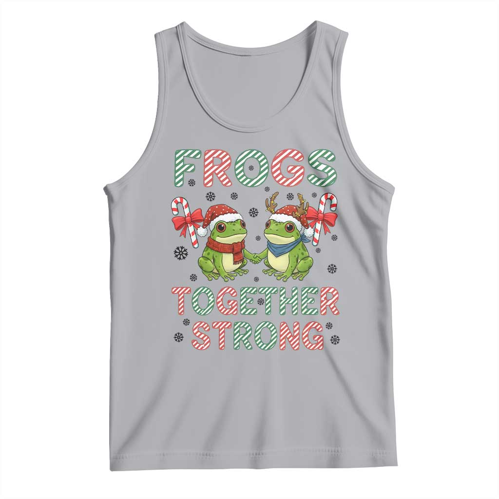 Frogs Together Strong Tank Top Funny Portland Christmas Resist Gift TS12 Athletic Heather Print Your Wear