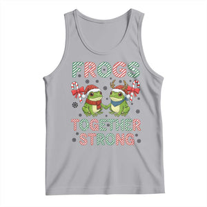 Frogs Together Strong Tank Top Funny Portland Christmas Resist Gift TS12 Athletic Heather Print Your Wear