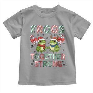 Frogs Together Strong Toddler T Shirt Funny Portland Christmas Resist Gift - Print Your Wear