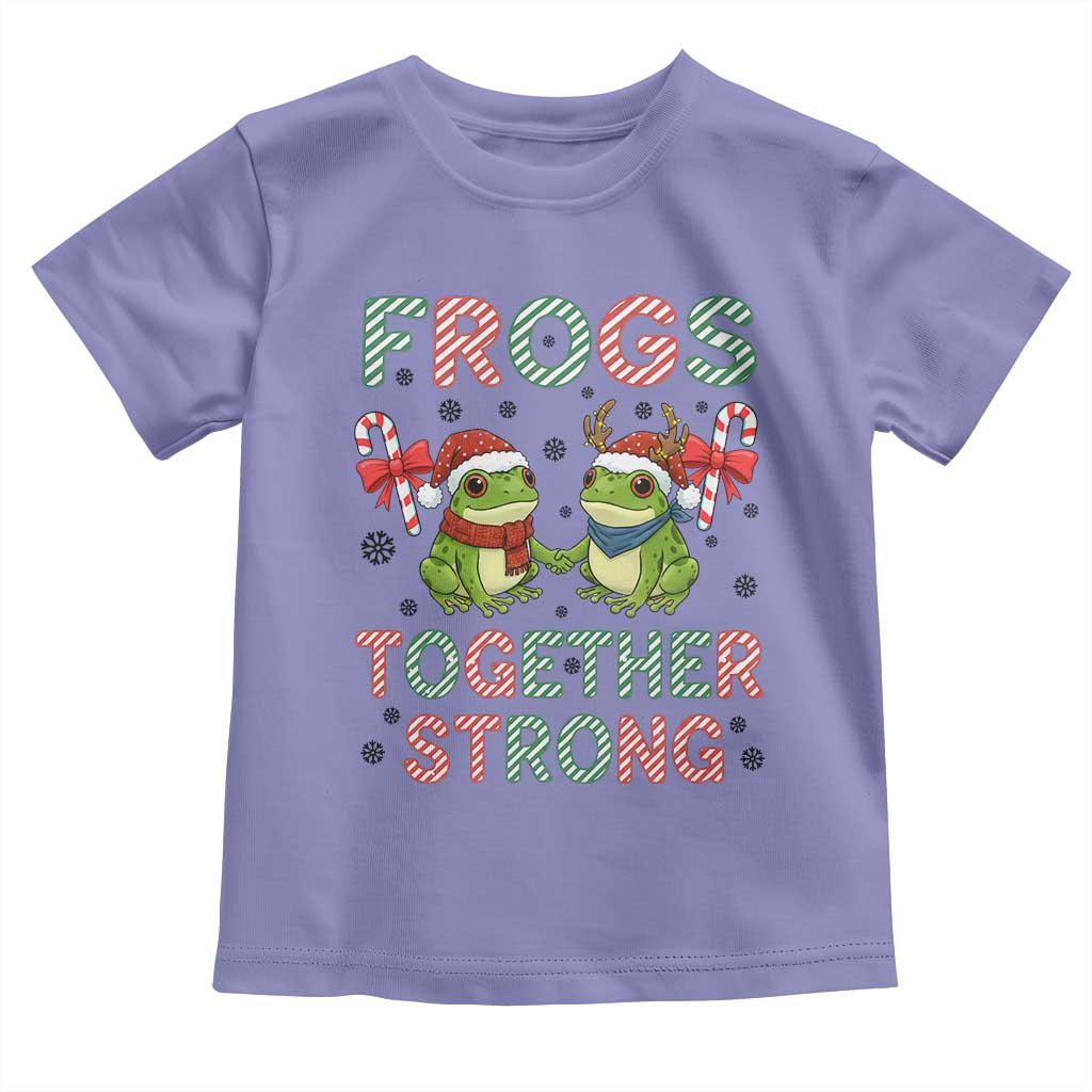 Frogs Together Strong Toddler T Shirt Funny Portland Christmas Resist Gift TS12 Violet Print Your Wear