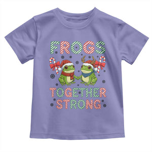 Frogs Together Strong Toddler T Shirt Funny Portland Christmas Resist Gift TS12 Violet Print Your Wear