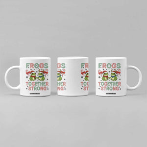 Frogs Together Strong Coffee Mug Funny Portland Christmas Resist Gift - Print Your Wear