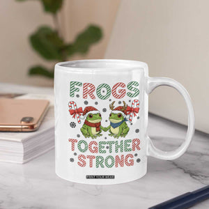 Frogs Together Strong Coffee Mug Funny Portland Christmas Resist Gift - Print Your Wear