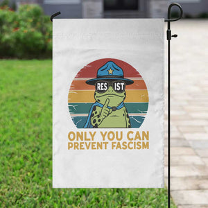 Only You Can Prevent Fascism Garden Flag Funny Portland Frog Protest Gift TS12 Print Your Wear