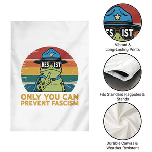 Only You Can Prevent Fascism Garden Flag Funny Portland Frog Protest Gift TS12 Print Your Wear