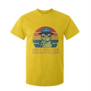 Only You Can Prevent Fascism T Shirt For Kid Funny Portland Frog Protest Gift - Print Your Wear