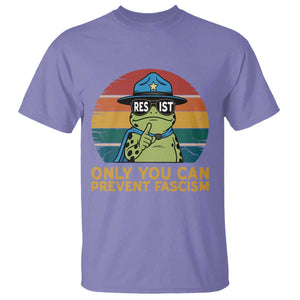 Only You Can Prevent Fascism T Shirt Funny Portland Frog Protest Gift TS12 Violet Print Your Wear