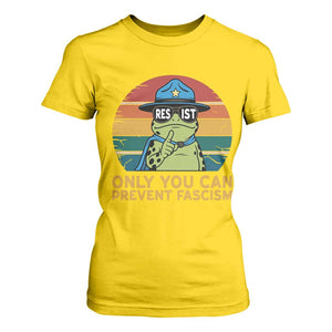 Only You Can Prevent Fascism T Shirt For Women Funny Portland Frog Protest Gift TS12 Daisy Print Your Wear
