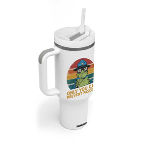 Only You Can Prevent Fascism Tumbler With Handle Funny Portland Frog Protest Gift TS12 Print Your Wear