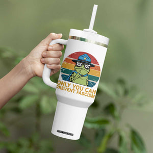 Only You Can Prevent Fascism Tumbler With Handle Funny Portland Frog Protest Gift TS12 Print Your Wear