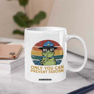 Only You Can Prevent Fascism Coffee Mug Funny Portland Frog Protest Gift TS12 Print Your Wear
