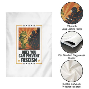 Funny Portland Frog Protest Garden Flag Only You Can Prevent Fascism Gift TS12 Print Your Wear