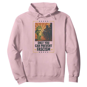 Funny Portland Frog Protest Hoodie Only You Can Prevent Fascism Gift TS12 Light Pink Print Your Wear