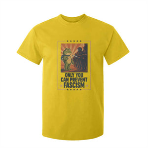 Funny Portland Frog Protest T Shirt For Kid Only You Can Prevent Fascism Gift - Print Your Wear