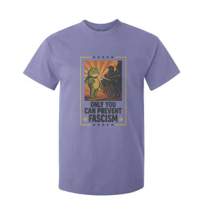 Funny Portland Frog Protest T Shirt For Kid Only You Can Prevent Fascism Gift TS12 Violet Print Your Wear