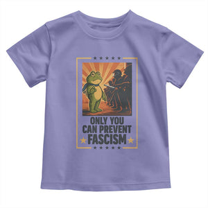 Funny Portland Frog Protest Toddler T Shirt Only You Can Prevent Fascism Gift - Print Your Wear
