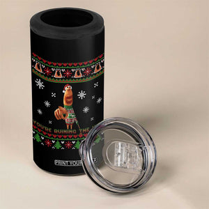 Funny Marcus The Worm You Are Ruining The Vibe 4 in 1 Can Cooler Tumbler Ugly Christmas Gift - Print Your Wear