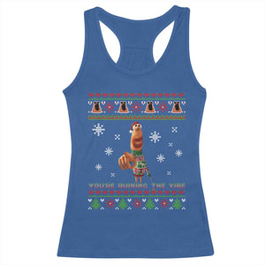 Funny Marcus The Worm You Are Ruining The Vibe Racerback Tank Top Ugly Christmas Gift TS12 Royal Blue Print Your Wear