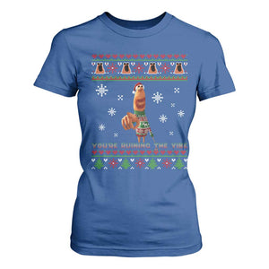 Funny Marcus The Worm You Are Ruining The Vibe T Shirt For Women Ugly Christmas Gift TS12 Royal Blue Print Your Wear