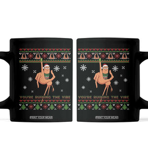 You Are Ruining The Vibe Coffee Mug Ugly Christmas Marcus The Worm Meme Gift - Print Your Wear