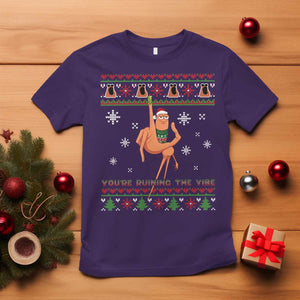 You Are Ruining The Vibe T Shirt Ugly Christmas Marcus The Worm Meme Gift TS12 Purple Print Your Wear