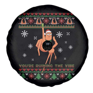 You Are Ruining The Vibe Spare Tire Cover Ugly Christmas Marcus The Worm Meme Gift TS12 Print Your Wear