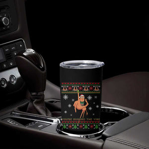 You Are Ruining The Vibe Tumbler Cup Ugly Christmas Marcus The Worm Meme Gift - Print Your Wear